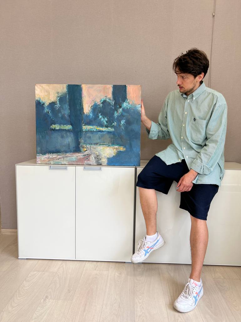 Original Expressionism Landscape Painting by Zakhar Shevchuk