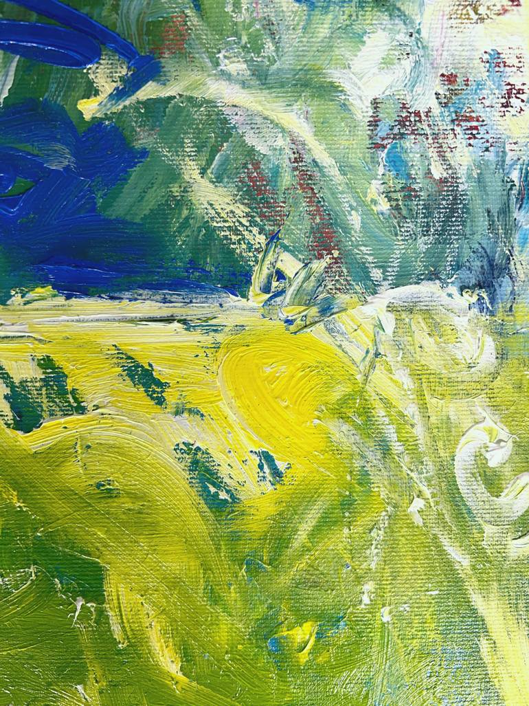 Original Abstract Floral Painting by Zakhar Shevchuk