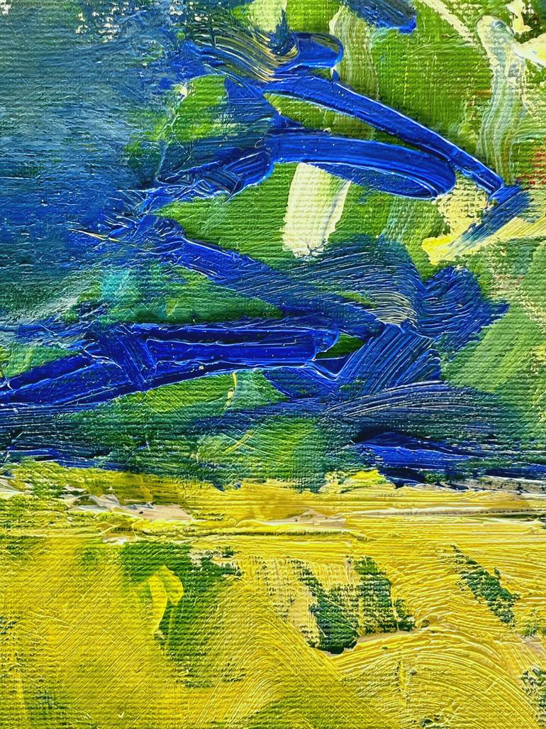 Original Abstract Floral Painting by Zakhar Shevchuk