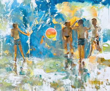 Print of Abstract Expressionism Children Paintings by Zakhar Shevchuk