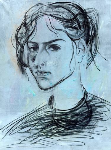 Original Expressionism Women Drawings by Zakhar Shevchuk