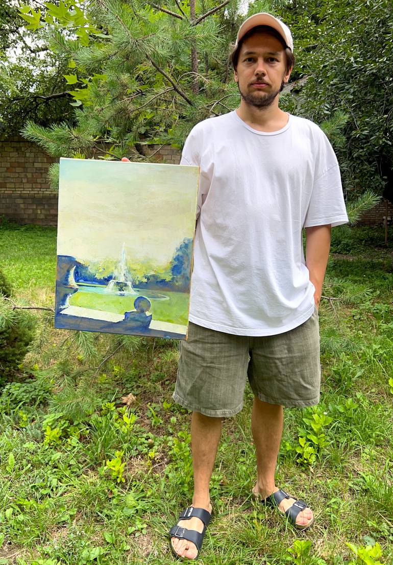 Original Impressionism Landscape Painting by Zakhar Shevchuk
