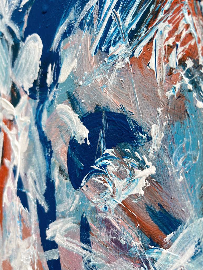 Original Abstract Expressionism Abstract Painting by Zakhar Shevchuk