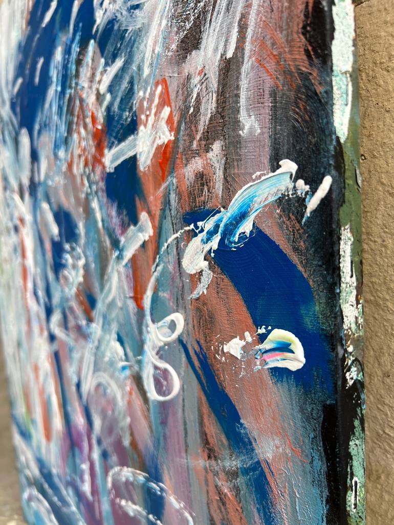 Original Abstract Expressionism Abstract Painting by Zakhar Shevchuk