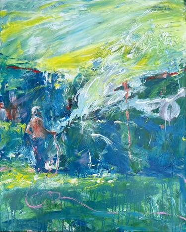 Original Abstract Garden Paintings by Zakhar Shevchuk