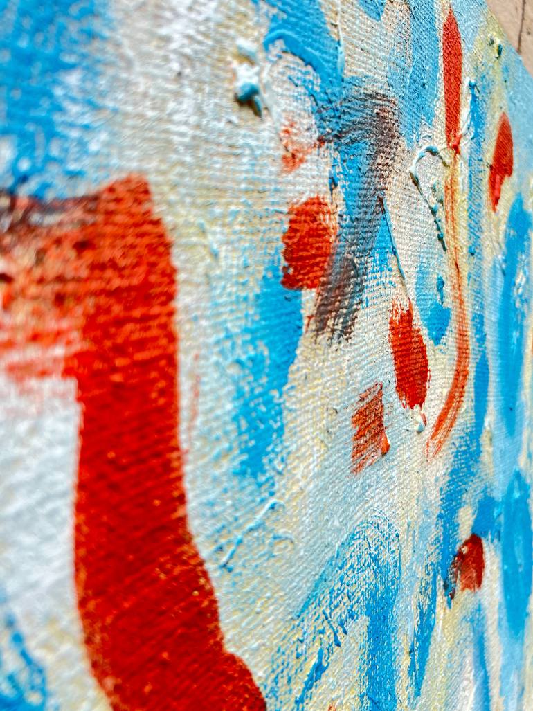Original Abstract Expressionism Abstract Painting by Zakhar Shevchuk