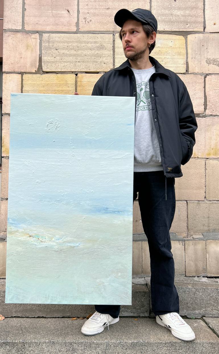 Original Minimalism Abstract Painting by Zakhar Shevchuk