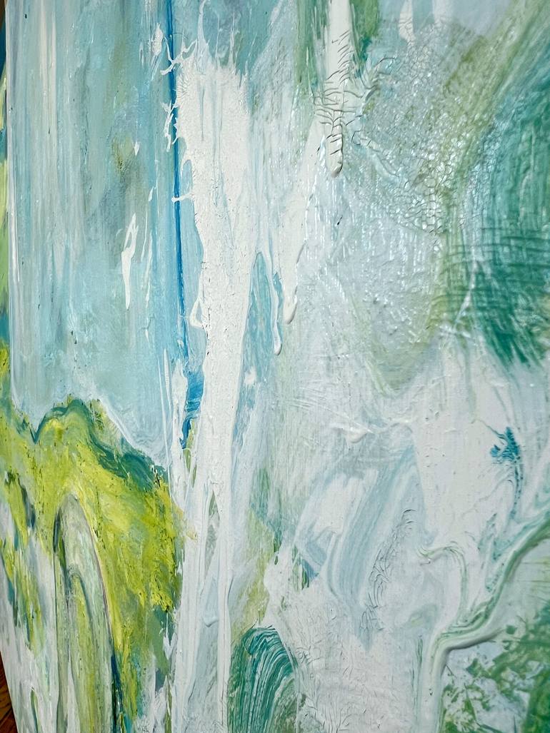 Original Abstract Water Painting by Zakhar Shevchuk