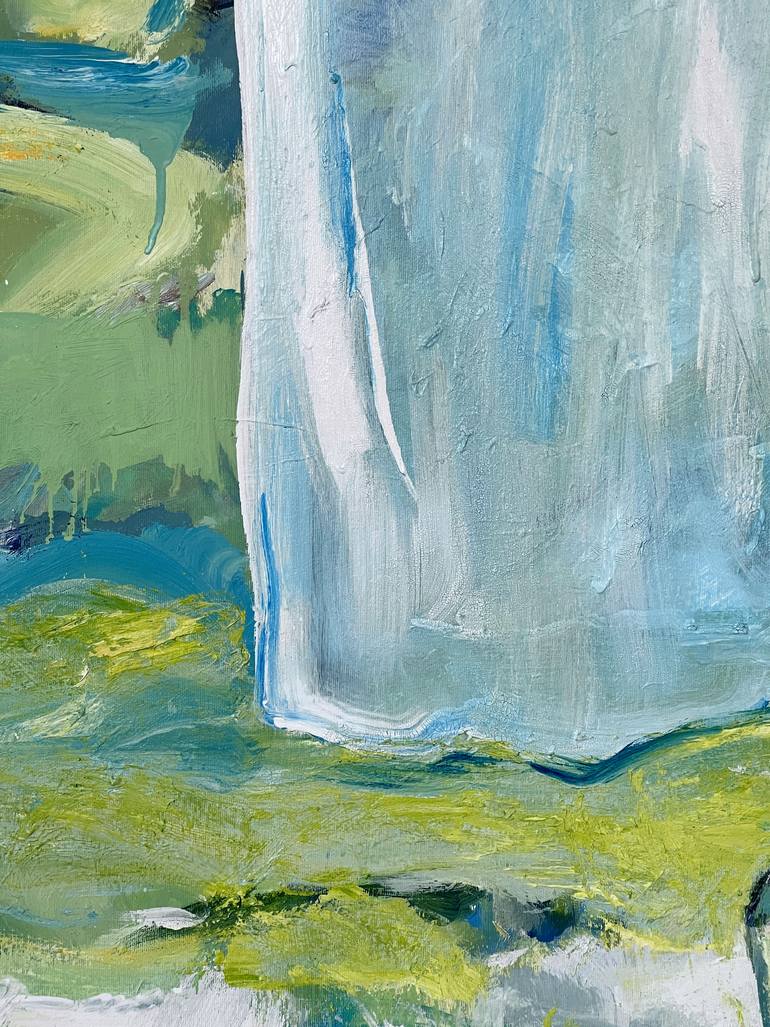 Original Abstract Water Painting by Zakhar Shevchuk