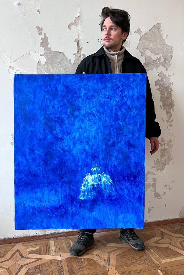 Original Abstract Expressionism Abstract Painting by Zakhar Shevchuk