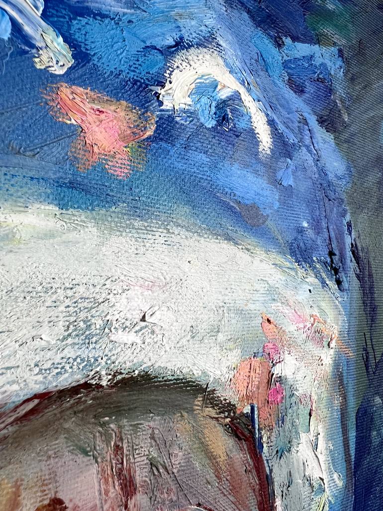 Original Post-impressionism Children Painting by Zakhar Shevchuk