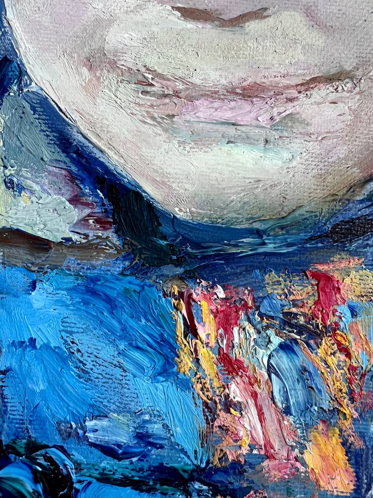 Original Post-impressionism Children Painting by Zakhar Shevchuk