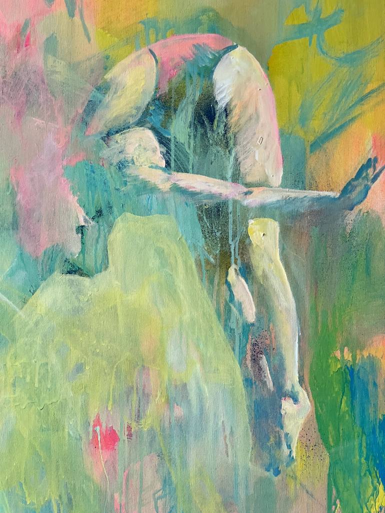 Original Abstract Expressionism Sports Painting by Zakhar Shevchuk