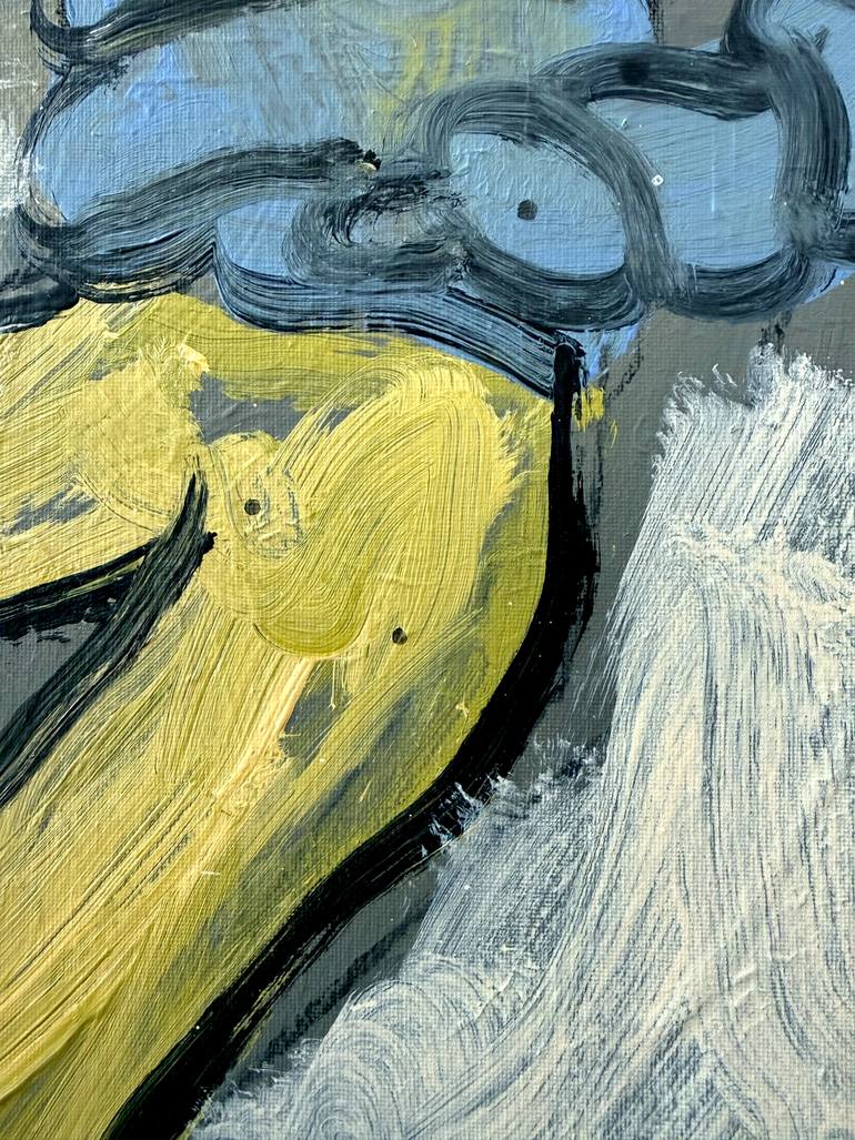 Original Expressionism People Painting by Zakhar Shevchuk