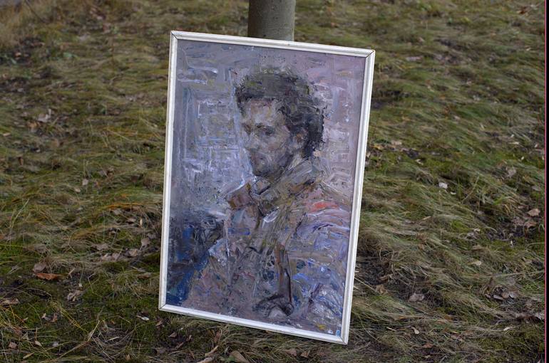 Original Impressionism Portrait Painting by Zakhar Shevchuk