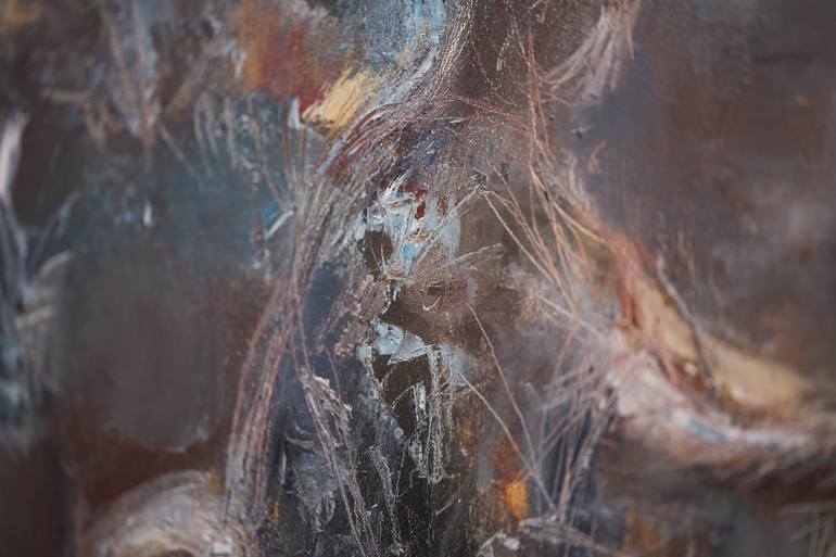 Original Abstract Expressionism People Painting by Zakhar Shevchuk