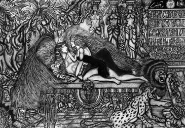 Print of Surrealism Erotic Drawings by Velfragor Alejandro