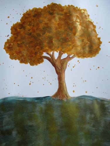 Print of Fine Art Tree Paintings by Alexandra Luiza Dahl