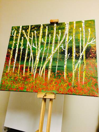 Original Impressionism Nature Paintings by kanwal javed