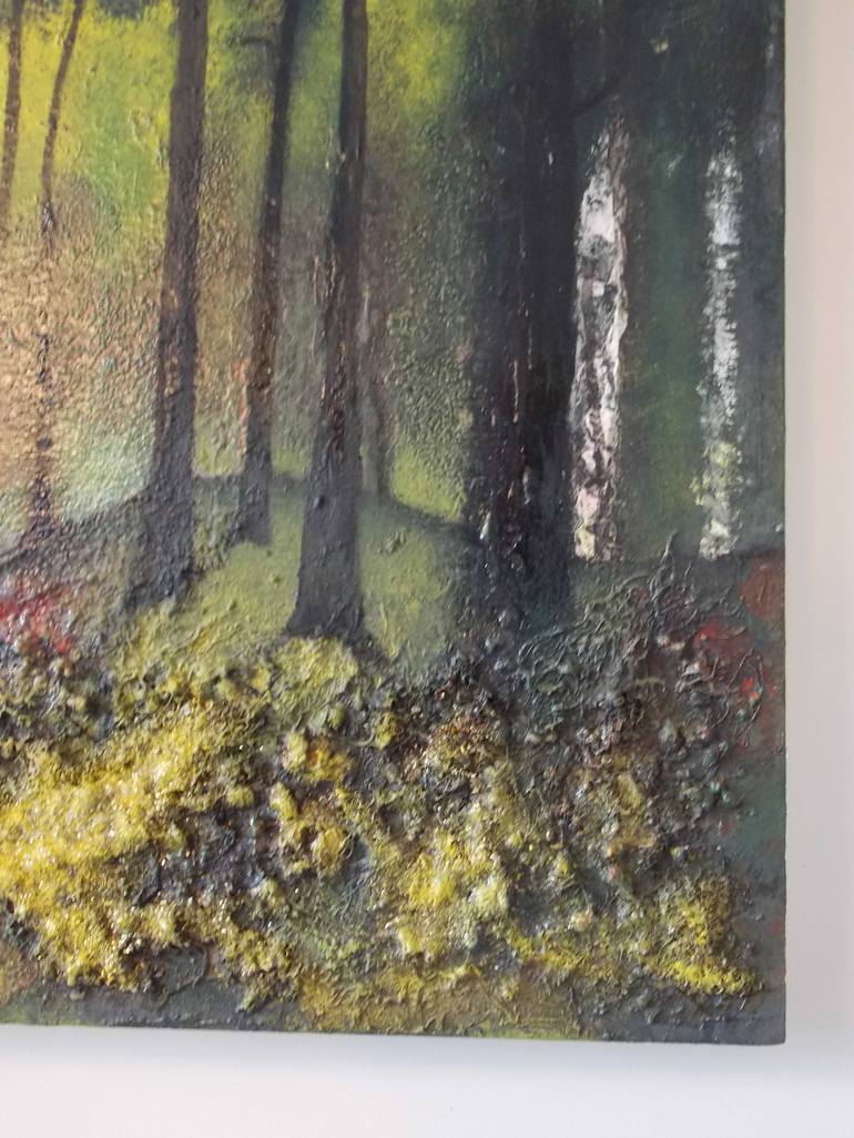 Original Impressionism Tree Painting by Isabelle Amante