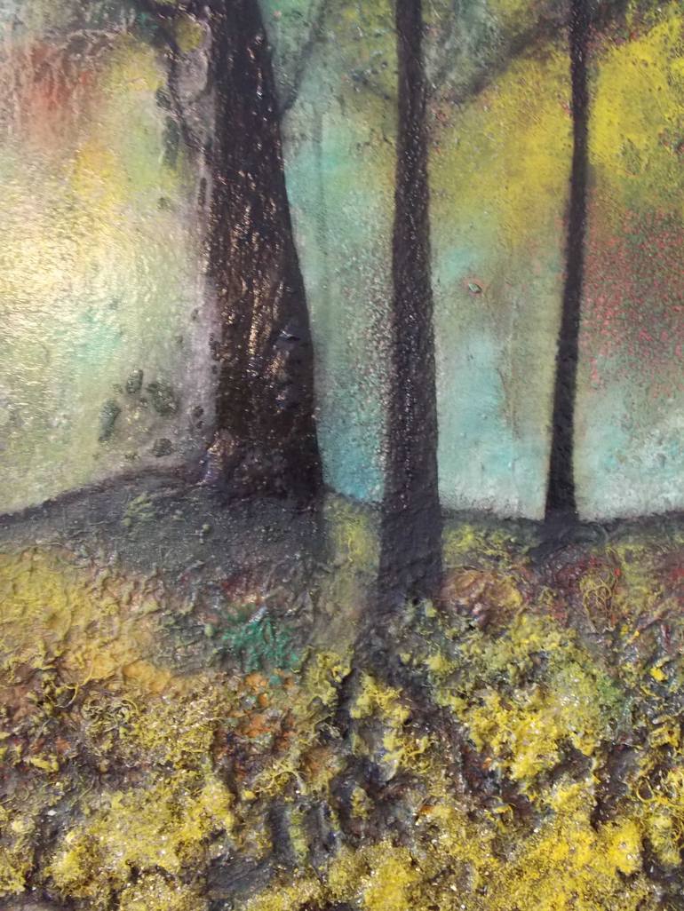 Original Impressionism Tree Painting by Isabelle Amante