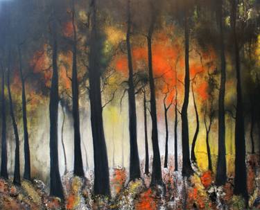 Print of Expressionism Tree Paintings by Isabelle Amante