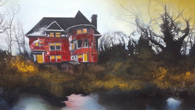 Original Abstract Landscape Painting by Isabelle Amante