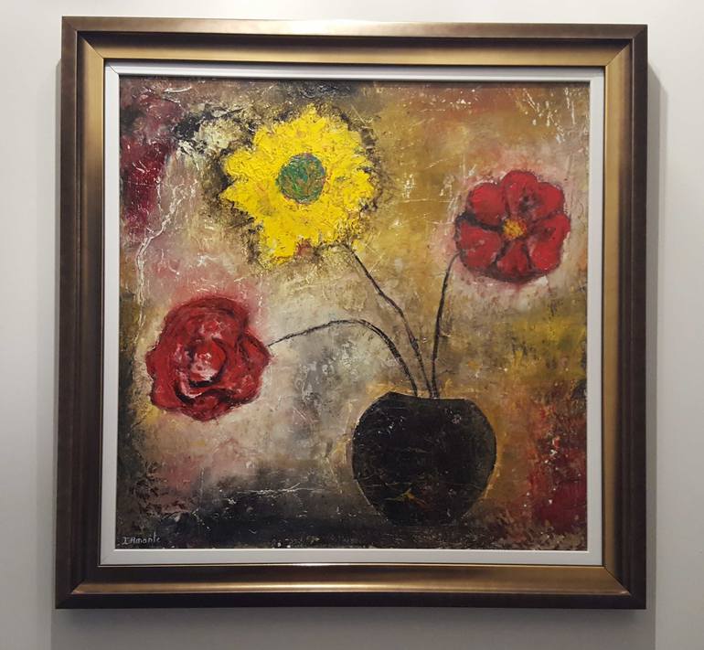 Original Modern Floral Painting by Isabelle Amante