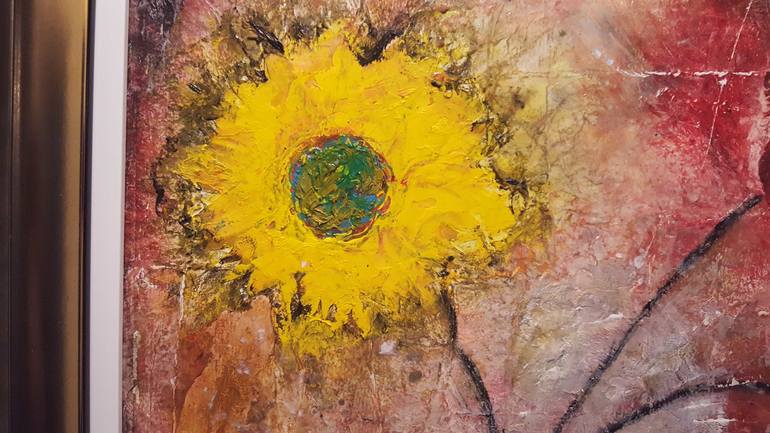 Original Abstract Floral Painting by Isabelle Amante