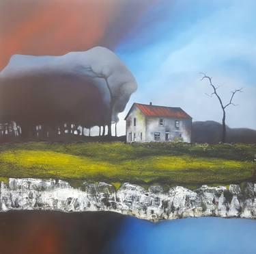 Print of Surrealism Landscape Paintings by Isabelle Amante