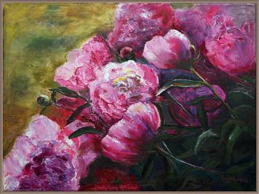 Original Floral Painting by Olena Orashkevych