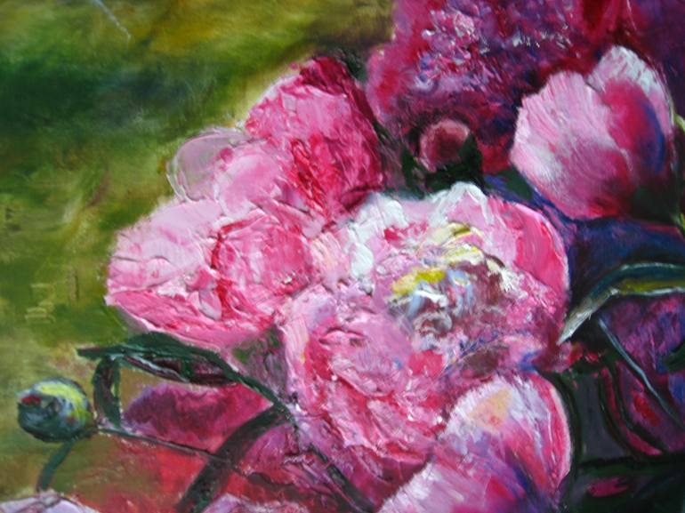 Original Impressionism Floral Painting by Olena Orashkevych