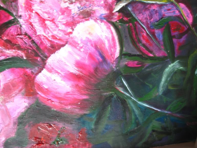 Original Impressionism Floral Painting by Olena Orashkevych