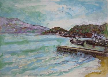 Print of Impressionism Beach Paintings by Erisa Bode