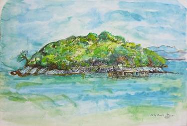 Print of Impressionism Beach Paintings by Erisa Bode