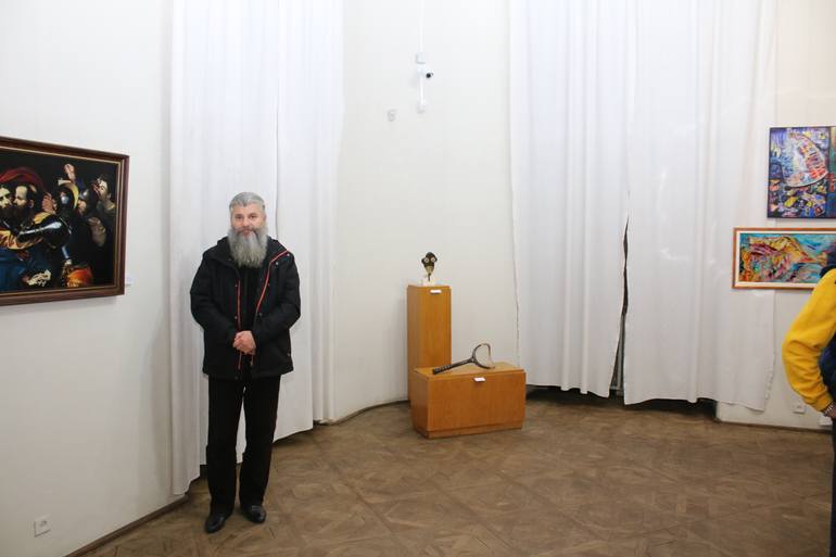 Original Realism Religion Painting by Brisan Gabriel