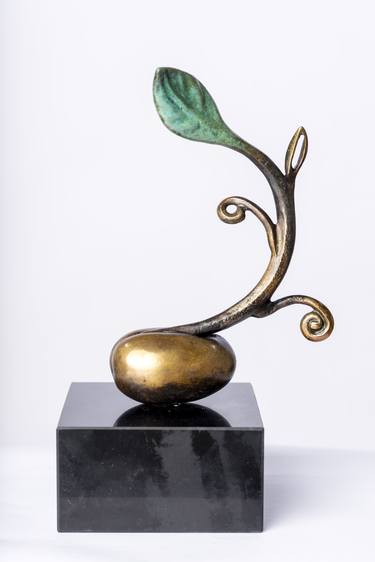 Original Abstract Floral Sculpture by Krasimir Krastev