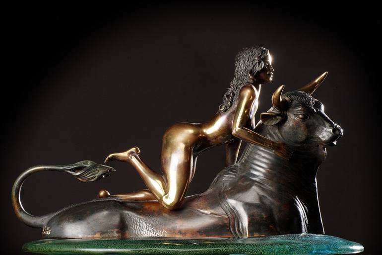 Original Realism Classical mythology Sculpture by Krasimir Krastev