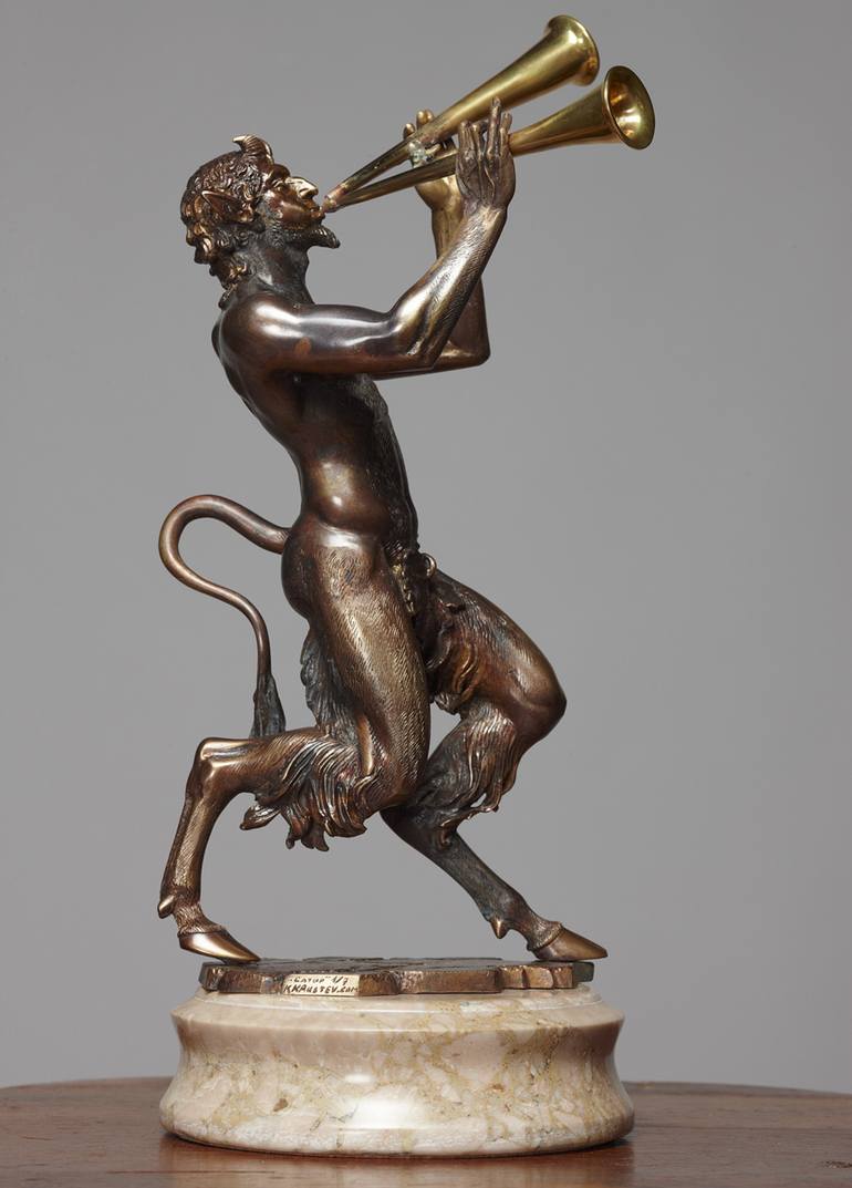 Original bronze Classical mythology Sculpture by Krasimir Krastev