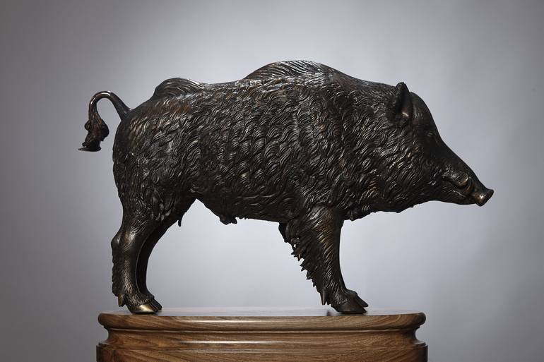 Original bronze Animal Sculpture by Krasimir Krastev