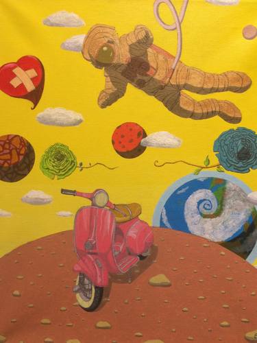 Print of Pop Art Outer Space Paintings by Esteve Navarrete