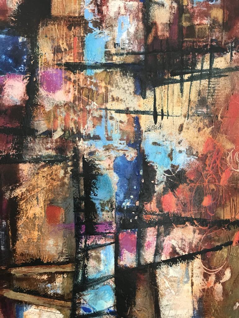 Original Abstract Painting by Jorge Antonio Saenz