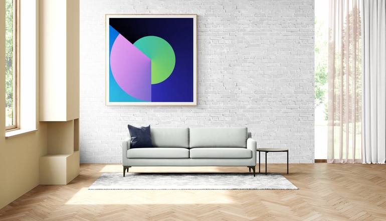 Original Abstract Geometric Digital by Mona Vayda