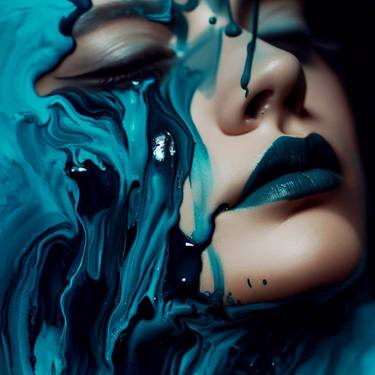 Print of Abstract Portrait Digital by Mona Vayda