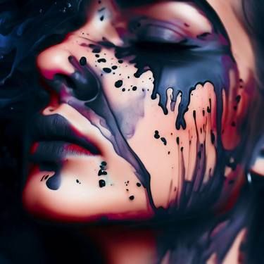 Print of Abstract Portrait Digital by Mona Vayda