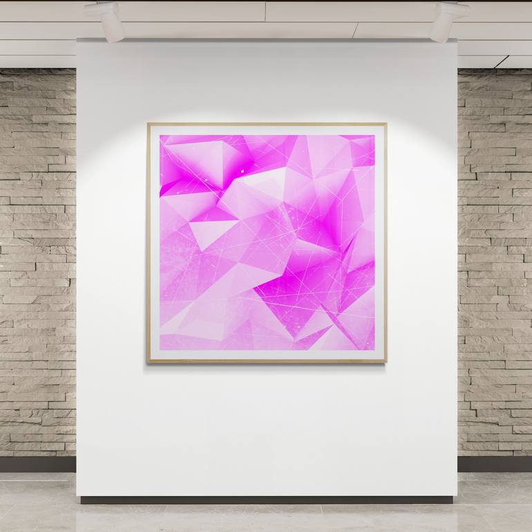 Original Abstract Geometric Digital by Mona Vayda