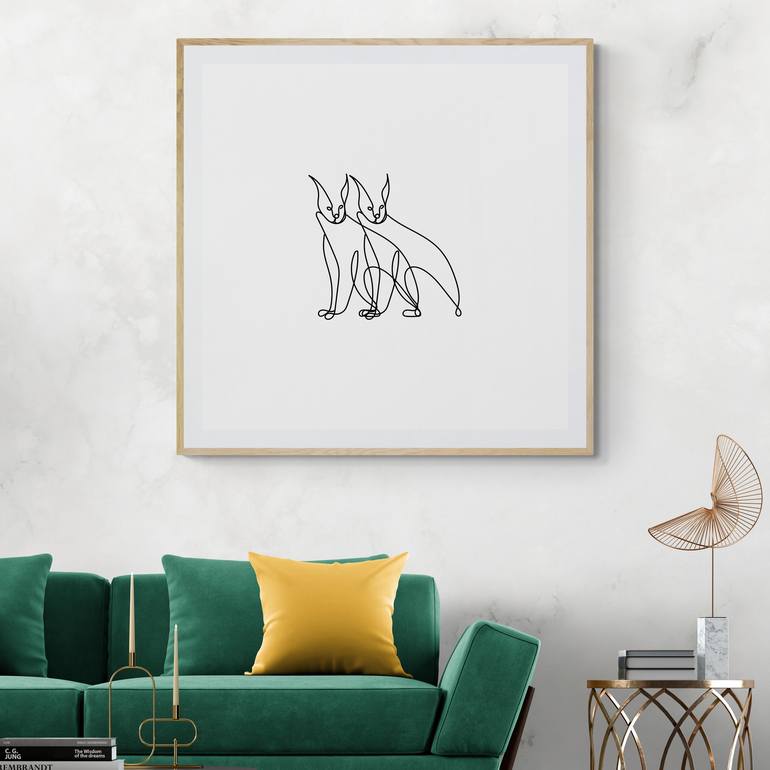 Original Abstract Animal Digital by Mona Vayda