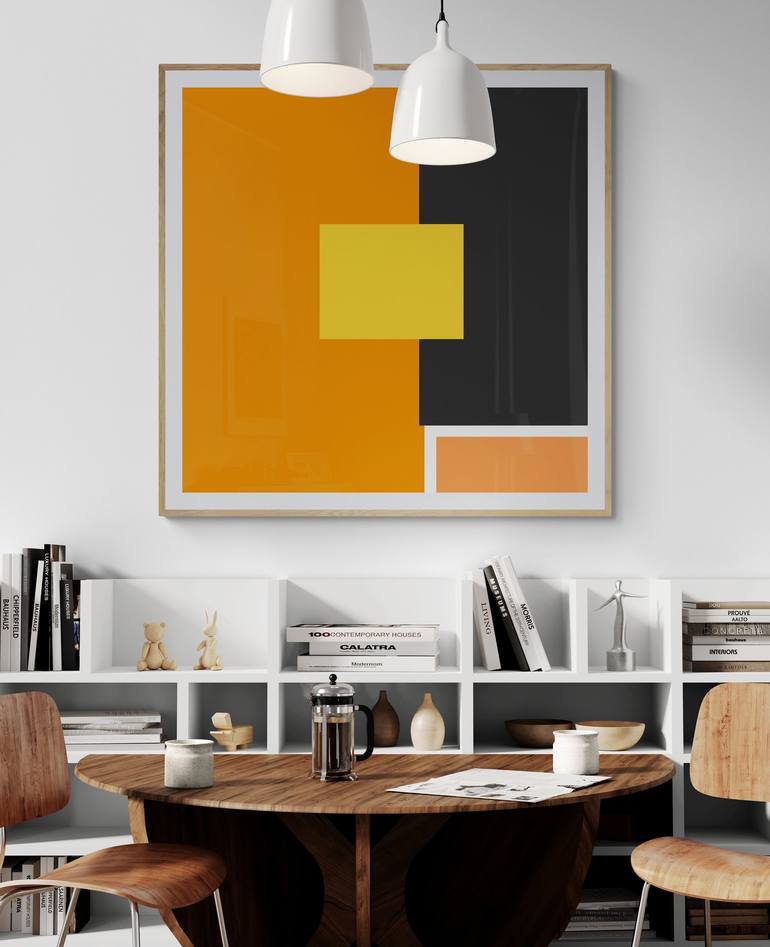 Original Abstract Geometric Digital by Mona Vayda