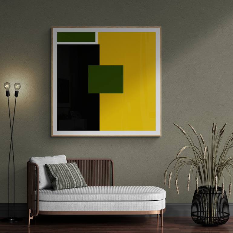 Original Abstract Geometric Digital by Mona Vayda