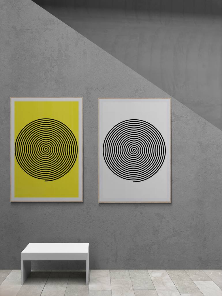 Original Abstract Geometric Digital by Mona Vayda